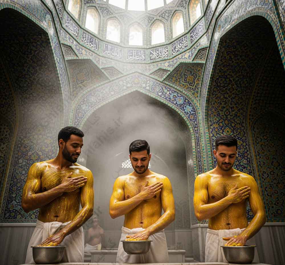 نوره کشیدن در حمام