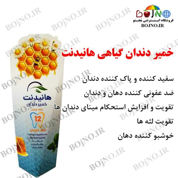 خمیر دندان گیاهی هانیدنت