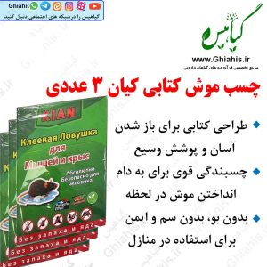 چسب موش کتابی کیان 3 عددی