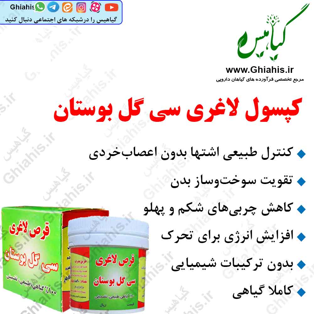 کپسول لاغری سی گل بوستان کپسول لاغری سی گل بوستان