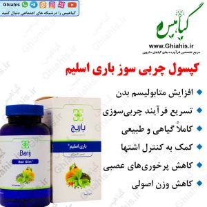 کپسول چربی سوز باری اسلیم باریج اسانس
