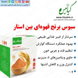 سبوس برنج قهوه‌ای بین استار